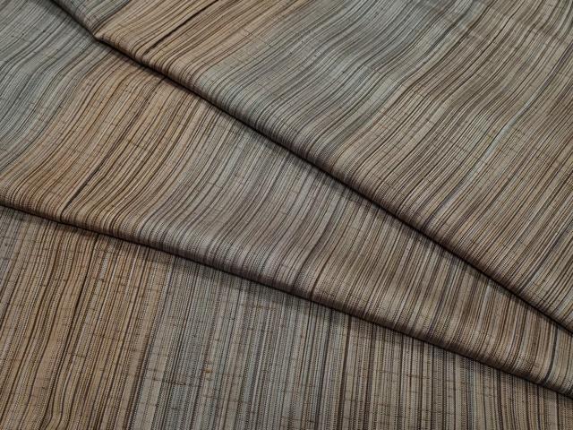 平和屋着物●上質な紬 縞 正絹 逸品 CAAU9877vf