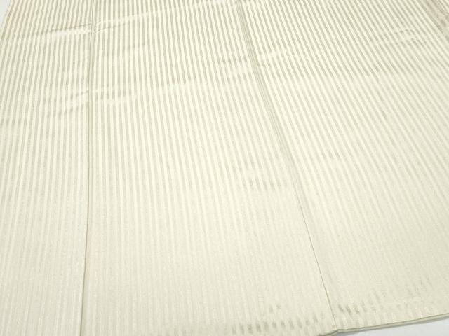 平和屋着物●上質な色無地 縞地紋 亜麻色 正絹 逸品 CAAU9887vf