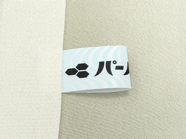平和屋着物●上質な色無地 縞地紋 亜麻色 正絹 逸品 CAAU9887vf