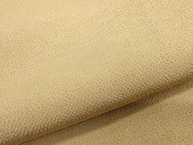 平和屋着物●上質な色無地　芝翫茶色　鬼しぼ縮緬　正絹　逸品　CAAU9898vf