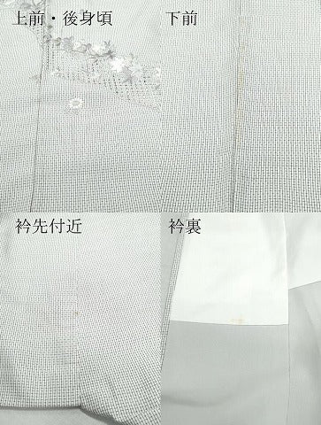 平和屋着物●中国三大刺繍　スワトウ刺繍　総刺繍　訪問着　本場大島紬地　白大島　草花文　正絹　逸品　CAAU9917vf