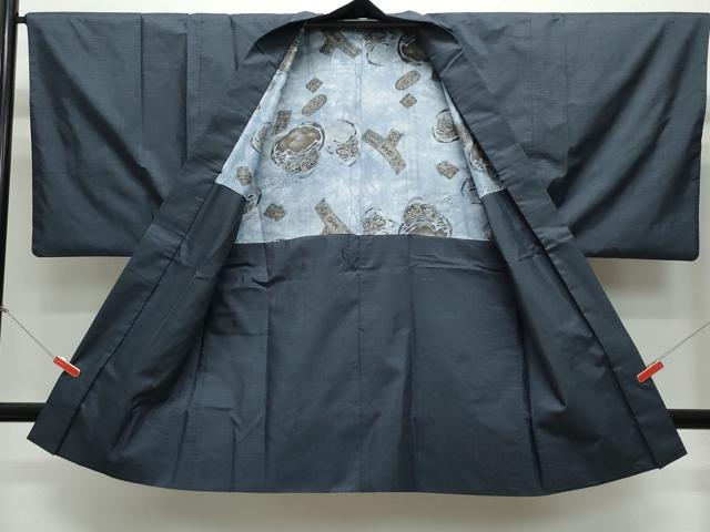 平和屋着物●男性 本場大島紬 アンサンブル 120亀甲 総詰め 正絹 逸品 CAAU9936vf