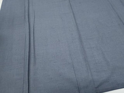 平和屋着物●上質な紬　色無地　褐色　正絹　逸品　CAAU9977vf