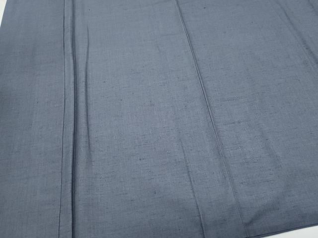 平和屋着物●上質な紬　色無地　褐色　正絹　逸品　CAAU9977vf