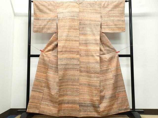 平和屋着物●上質な紬 霞文 正絹 逸品 CAAU9979vf