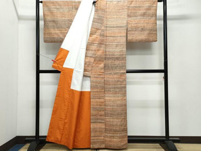 平和屋着物●上質な紬 霞文 正絹 逸品 CAAU9979vf