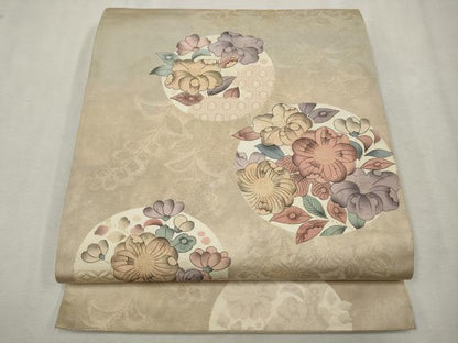 平和屋着物◎六通柄袋帯 辻が花 正絹 逸品 CAAV0185qe