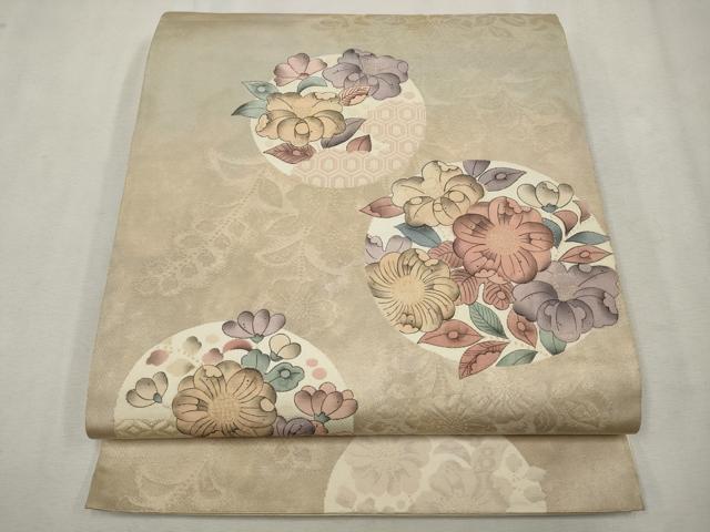 平和屋着物◎六通柄袋帯 辻が花 正絹 逸品 CAAV0185qe
