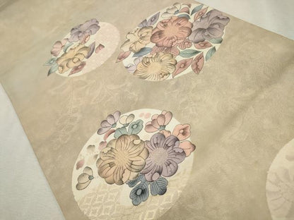 平和屋着物◎六通柄袋帯 辻が花 正絹 逸品 CAAV0185qe