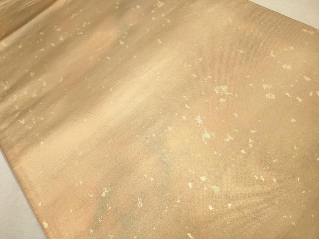 平和屋着物◎六通柄袋帯　霞文　引箔　正絹　逸品　CAAV0258qe