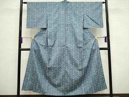 平和屋着物▽上質な紬 単衣 吉祥文 正絹 逸品 CAAV0884ou