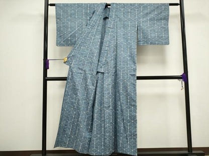 平和屋着物▽上質な紬 単衣 吉祥文 正絹 逸品 CAAV0884ou
