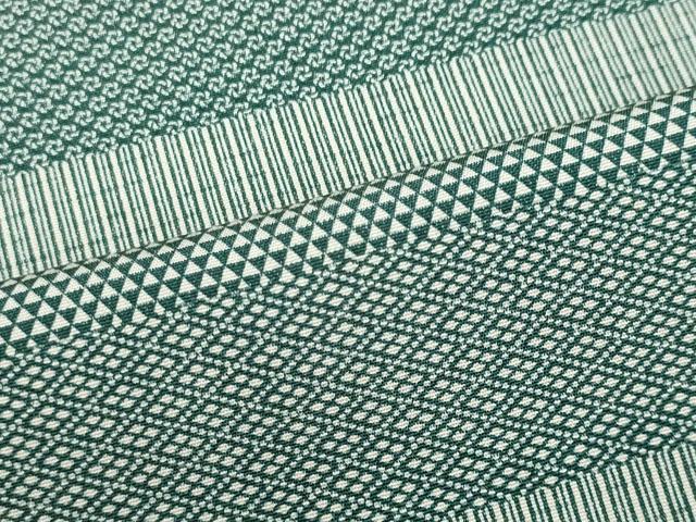 平和屋着物▽江戸小紋 単衣 横段吉祥文 正絹 逸品 CAAV0893ou