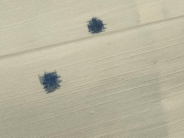平和屋着物▽上質な紬 単衣 水玉文様 正絹 逸品 CAAV0896ou
