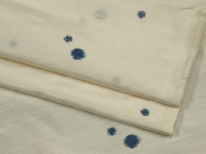 平和屋着物▽上質な紬 単衣 水玉文様 正絹 逸品 CAAV0896ou