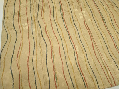 平和屋着物▽上質な小紋　単衣　流線文　正絹　逸品　CAAV0902ou