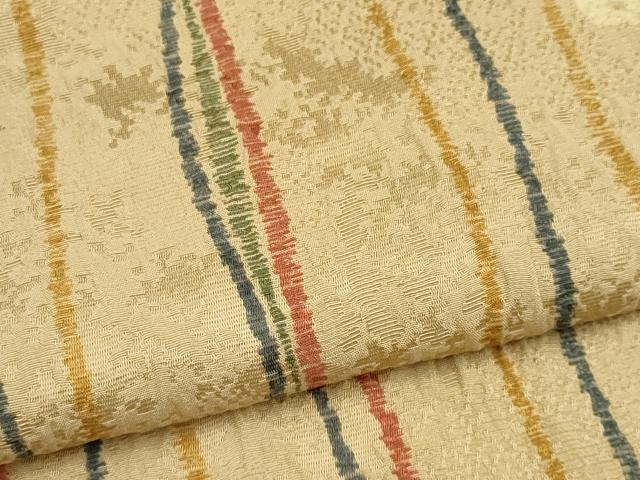 平和屋着物▽上質な小紋　単衣　流線文　正絹　逸品　CAAV0902ou