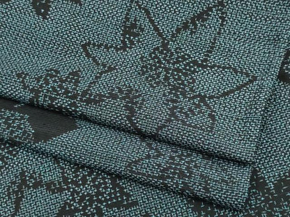 平和屋着物▽上質な紬　単衣　楓文　正絹　逸品　CAAV0905ou