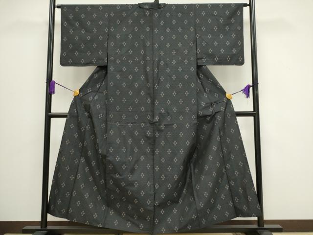 平和屋着物▽本場大島紬 単衣 蜀江文 正絹 逸品 CAAV0906ou