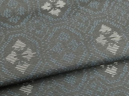 平和屋着物▽本場大島紬 単衣 蜀江文 正絹 逸品 CAAV0906ou