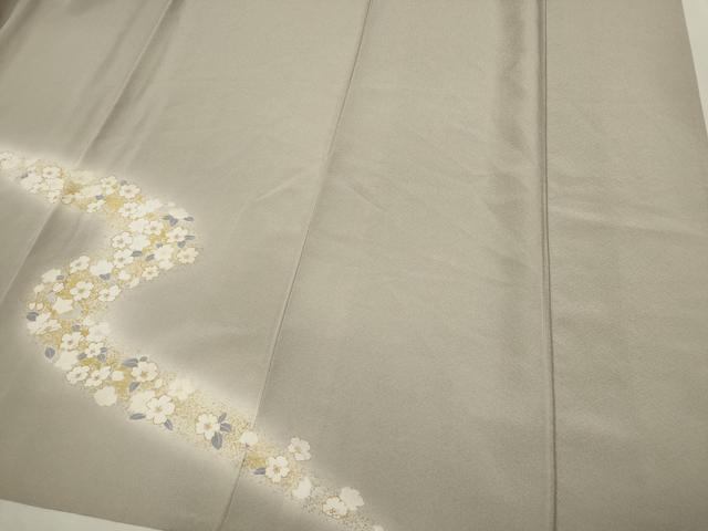 平和屋着物▽訪問着 単衣 道長舞桜文 暈し染め 金彩 正絹 逸品 CAAV0908ou