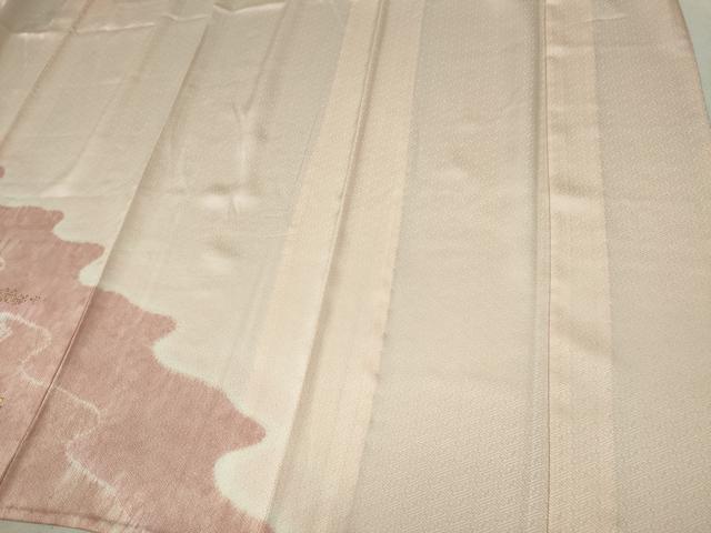 平和屋着物▽訪問着 単衣 絞り 流水霞文 金彩 正絹 逸品 CAAV0959ou