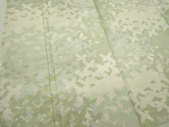 平和屋着物▽上質な紬 単衣 舞蝶シルエット 正絹 逸品 CAAV0960ou