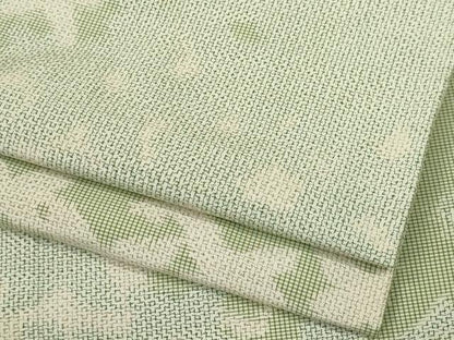 平和屋着物▽上質な紬 単衣 舞蝶シルエット 正絹 逸品 CAAV0960ou