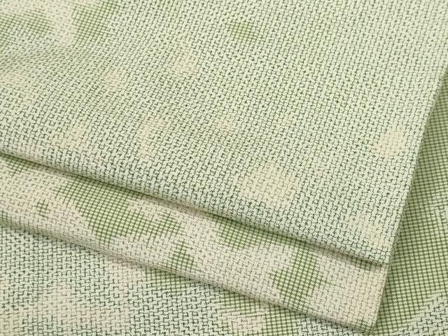 平和屋着物▽上質な紬 単衣 舞蝶シルエット 正絹 逸品 CAAV0960ou