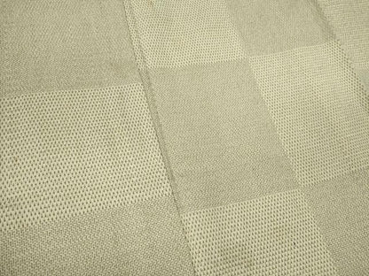 平和屋着物▽本塩沢 単衣 110亀甲 市松文様 正絹 逸品 CAAV0963ou