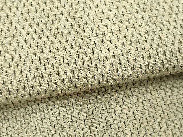平和屋着物▽本塩沢 単衣 110亀甲 市松文様 正絹 逸品 CAAV0963ou