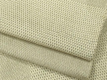 平和屋着物▽本塩沢 単衣 110亀甲 市松文様 正絹 逸品 CAAV0963ou