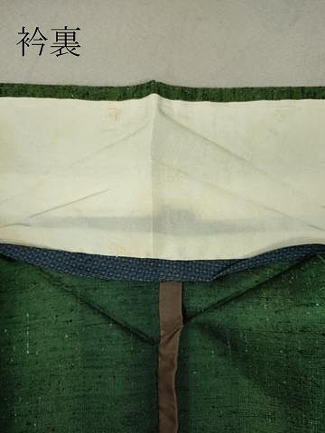 平和屋着物▽上質な紬 単衣 間道 正絹 逸品 CAAV0965ou