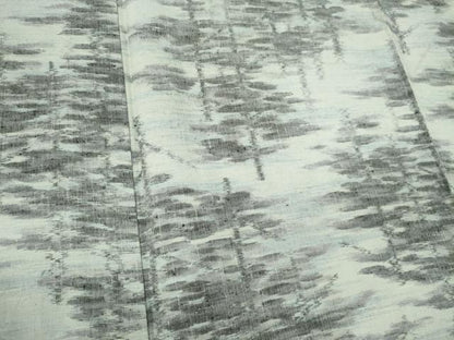 平和屋着物▽上質な紬 単衣 樹林文 正絹 逸品 CAAV0967ou