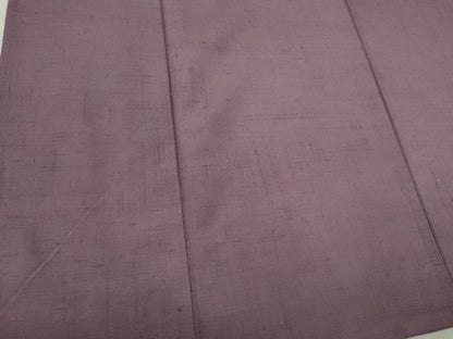 平和屋着物▽上質な紬 単衣 色無地 二藍色 正絹 逸品 CAAV0971ou