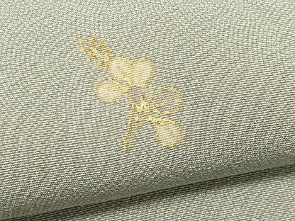 平和屋着物▽上質な小紋 単衣 草花丸文 鮫小紋柄 金彩 正絹 逸品 CAAV0974ou
