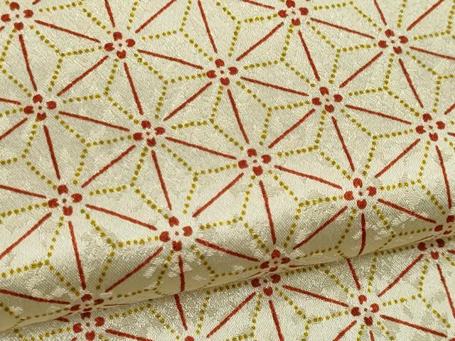 平和屋着物▽上質な小紋 単衣 麻の葉文様 正絹 逸品 CAAV0978ou