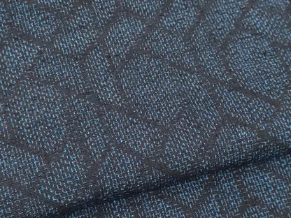 平和屋着物▽結城紬 単衣 幾何学文 正絹 逸品 CAAV0981ou