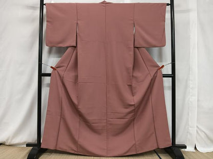 平和屋着物■色無地　京紫色　洗える着物　CAAV1493kb