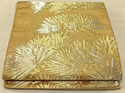 平和屋着物◎六通柄袋帯 枝松文 金銀糸 正絹 逸品 CAAV1616qv