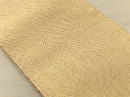 平和屋着物◎六通柄袋帯 鳳凰花文 金糸 正絹 逸品 CAAV1643qv
