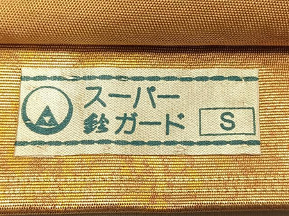 平和屋着物◎六通柄袋帯　花蝶文　金糸　引箔　鈴乃屋扱い　正絹　逸品　CAAV1758qv