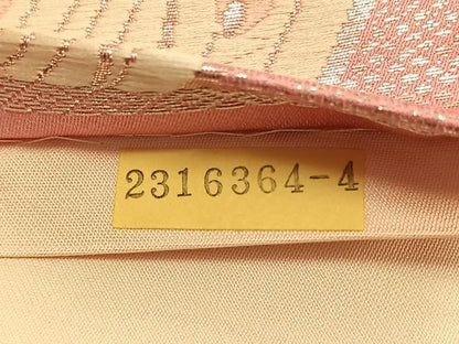 平和屋着物◎六通柄袋帯　舞蝶文　銀糸　正絹　逸品　CAAV1769qv