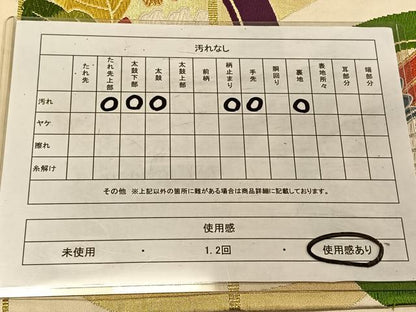 平和屋着物◎六通柄袋帯　唐織　花蝶丸文　金銀糸　正絹　逸品　CAAV1776qv