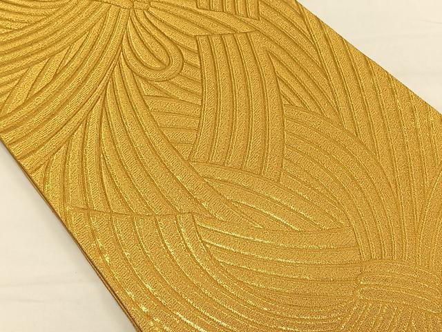 平和屋着物◎六通柄袋帯 束ね熨斗 金糸 正絹 逸品 CAAV1807qv