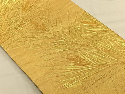 平和屋着物◎六通柄袋帯　若松文　金糸　正絹　逸品　CAAV1851qv