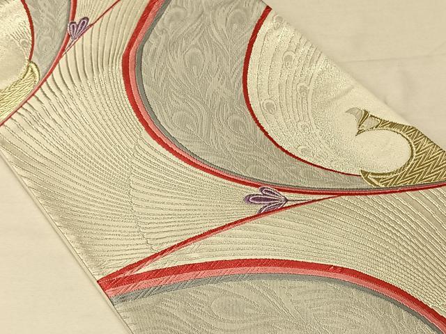 平和屋着物◎六通柄袋帯 唐織 金銀糸 正絹 逸品 CAAV1872qv