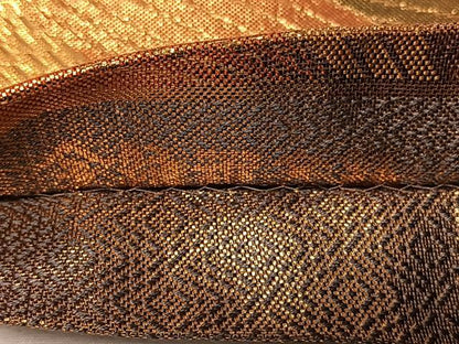 平和屋着物◎佐賀錦　全通柄袋帯　笹尽くし　金糸　正絹　逸品　CAAV1888qv