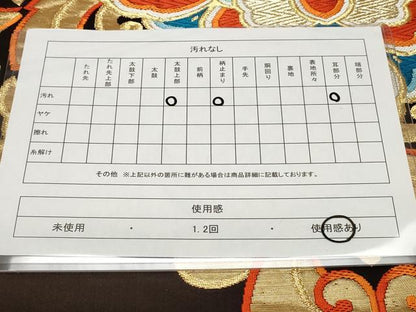 平和屋着物◎六通柄袋帯　唐織　正倉院花文　金銀糸　正絹　逸品　CAAV2268ev