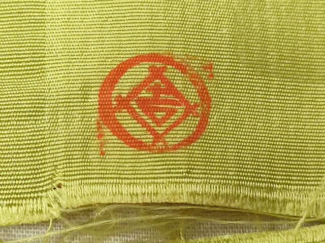 平和屋着物◎六通柄袋帯　市松コプト文　正絹　逸品　CAAV2298ev